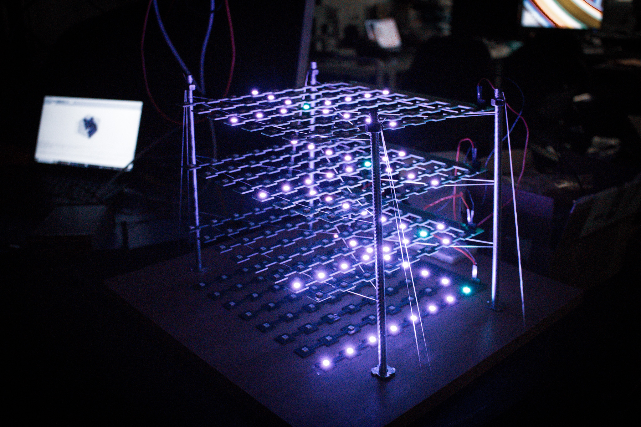 Visualization of particle path via LED PCB Setup
